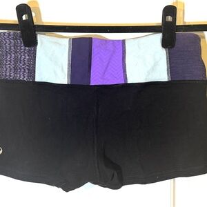Lululemon Women's Black and Purple Shorts